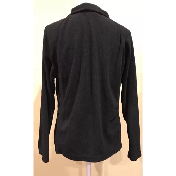 Reebok Womens Fleece Jacket Black Zip Up Size L - Picture 4 of 5